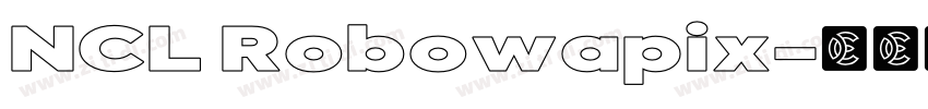 NCL Robowapix字体转换